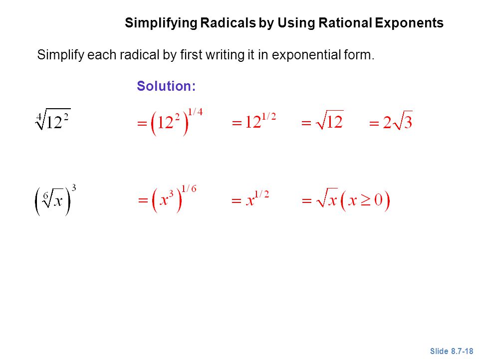 Q: How are imaginary exponents defined?